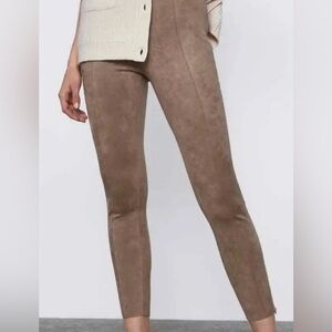 Zara suede leggings